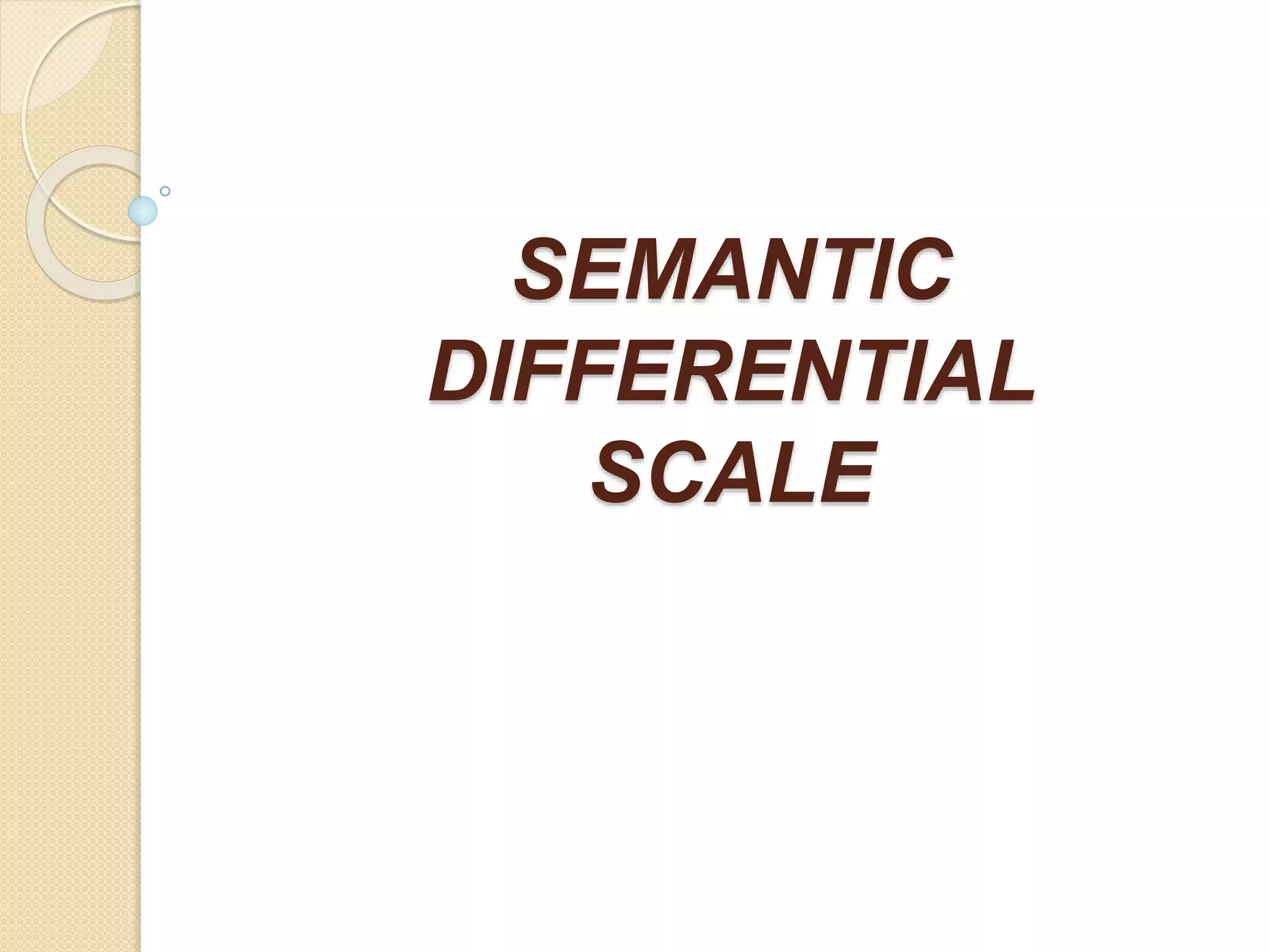 Semantic differential | PPTX