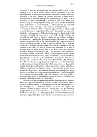 Not Connected Discourse Article Example Semantic discourse analysis | PDF
