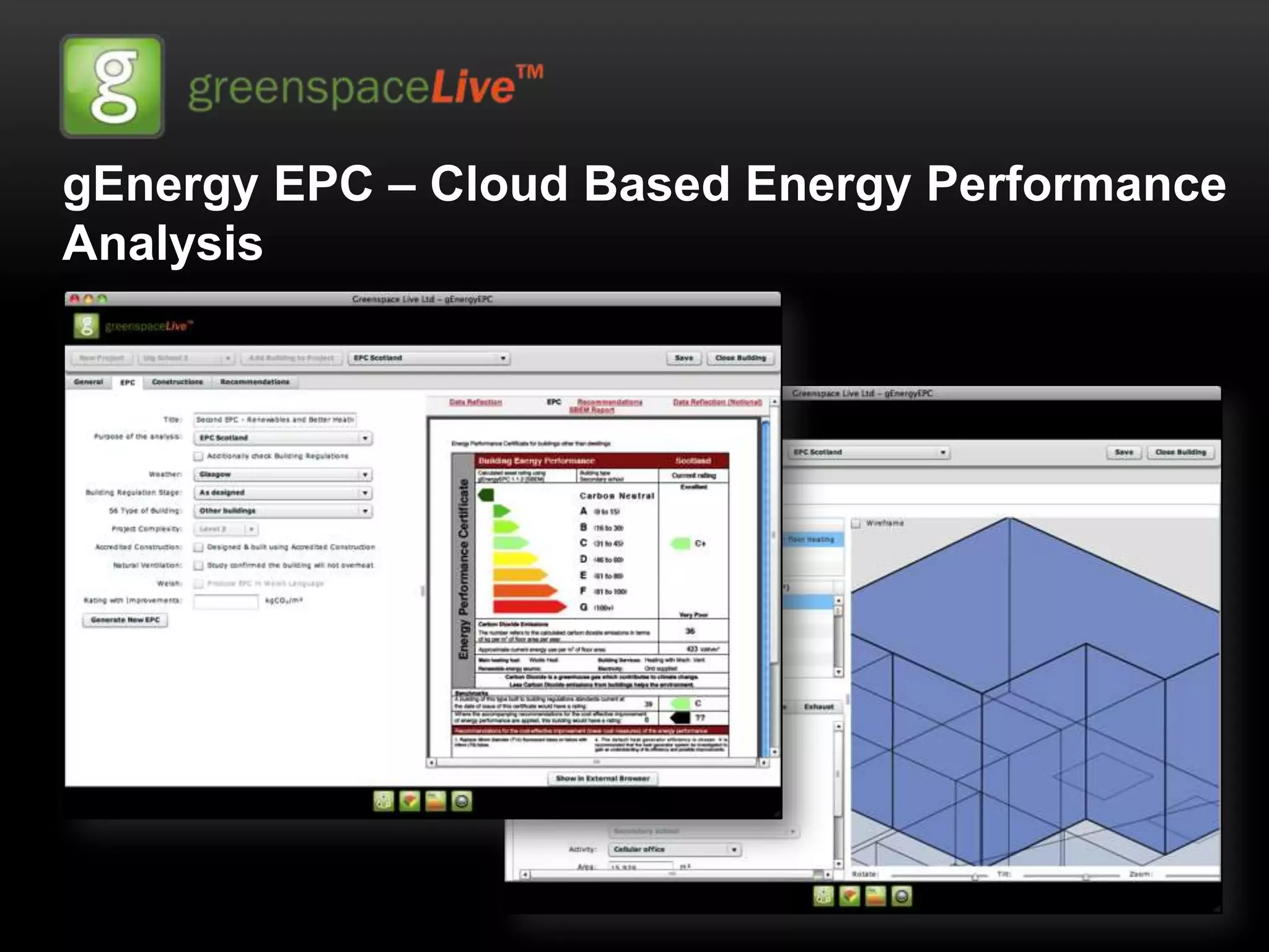 gEnergy EPC – Cloud Based Energy Performance
Analysis
 