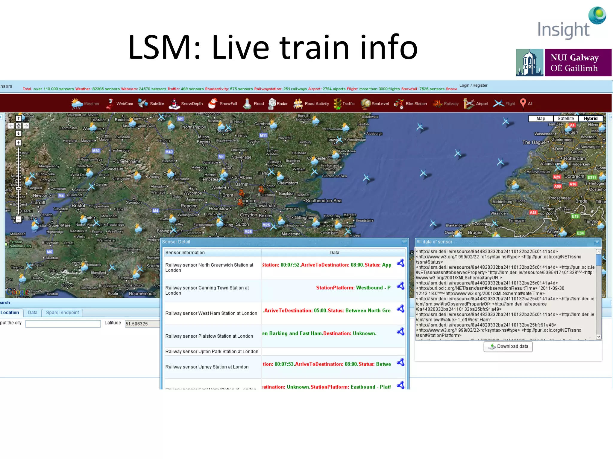 LSM:	
  Live	
  train	
  info	
  
 