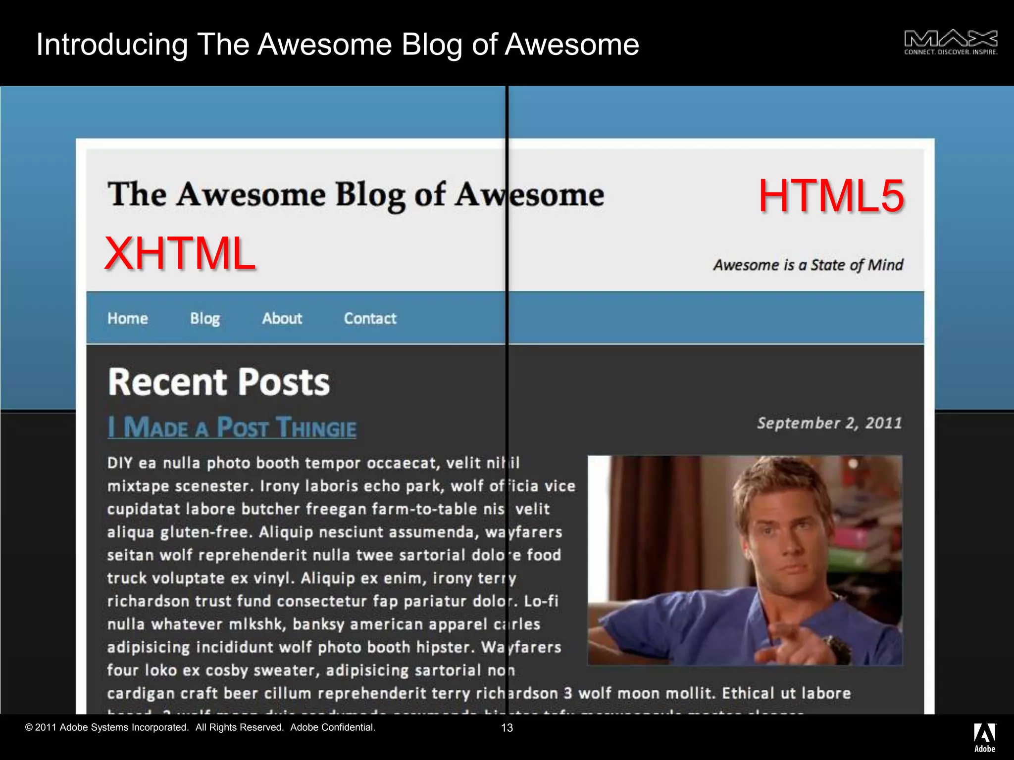 Introducing The Awesome Blog of Awesome13HTML5XHTML