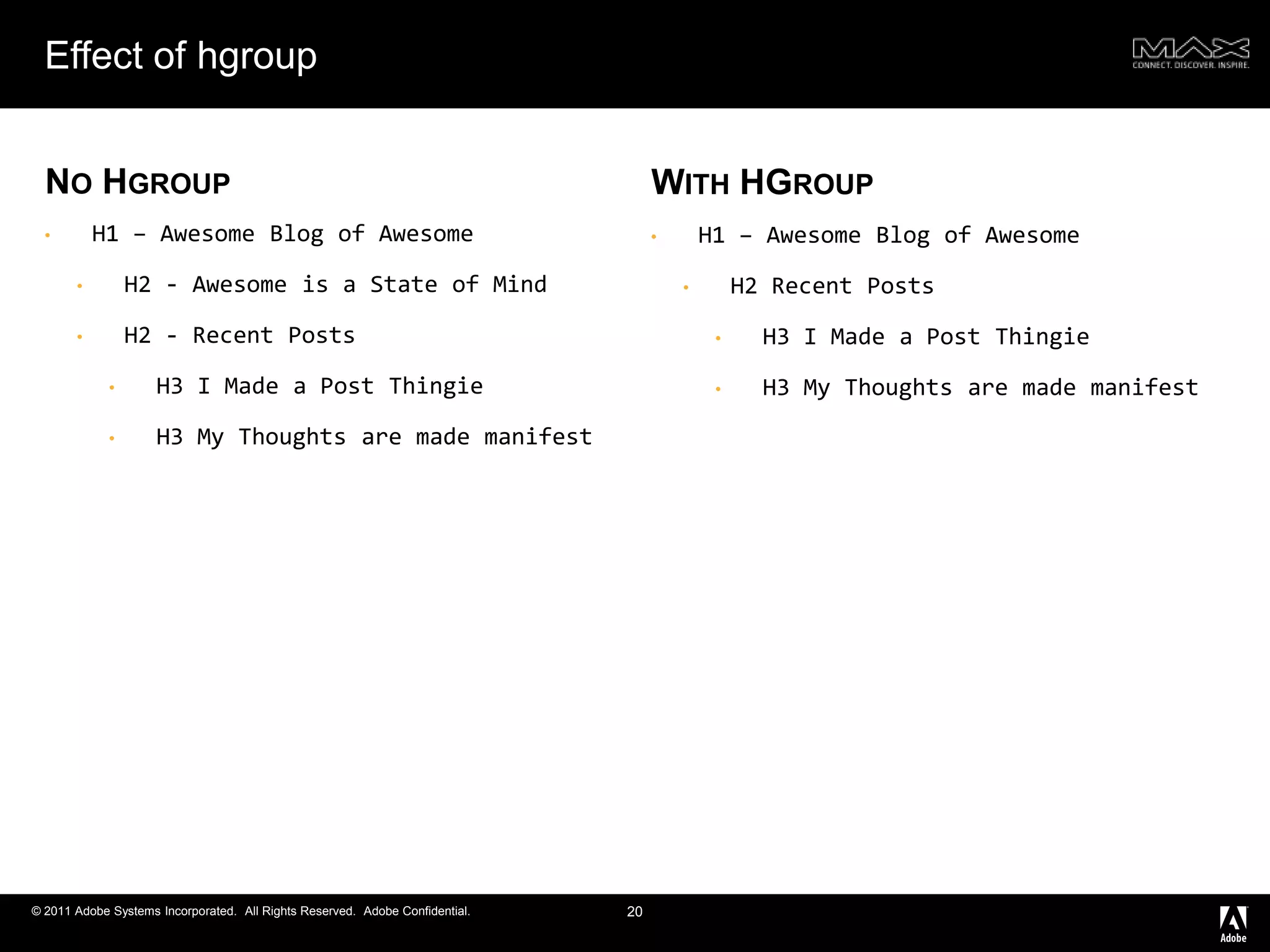 Effect of hgroupH1 – Awesome Blog of Awesome