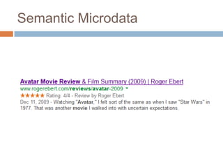 Semantic HTML5 and Microdata | PPTX
