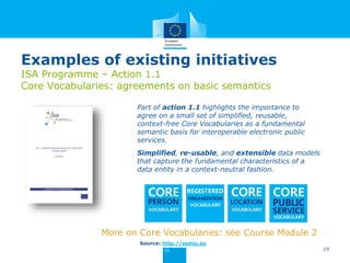 Semantic interoperability courses training module 1 - introductory ...