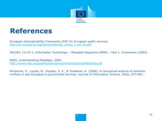 Semantic interoperability courses training module 1 - introductory ...