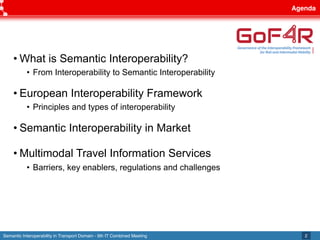 Semantic interoperability in Transport Domain Slide 2
