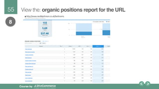 55!
Course by
View the: organic positions report for the URL
8
 