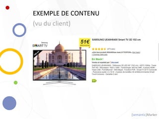 [semantic]Marker
EXEMPLE DE CONTENU
(vu du client)
 