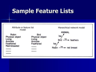 Sample Feature Lists
 