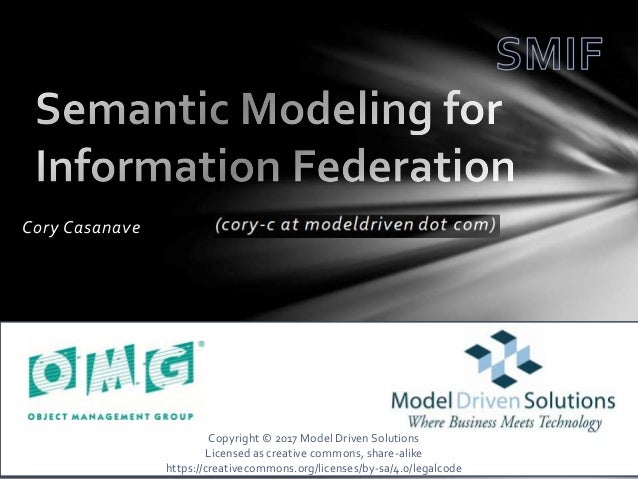 semantic data federation Information Federation Semantic Modeling for