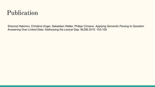 Semantic Parsing with Combinatory Categorial Grammar (CCG) | PDF