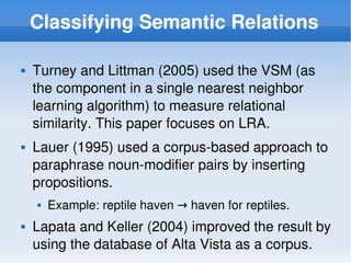 Semantic Relations