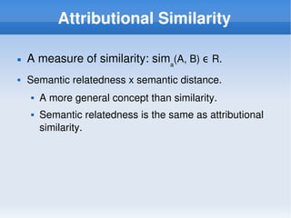 Semantic Relations