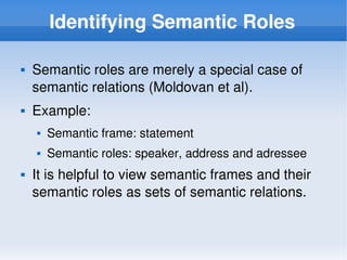 Semantic Relations