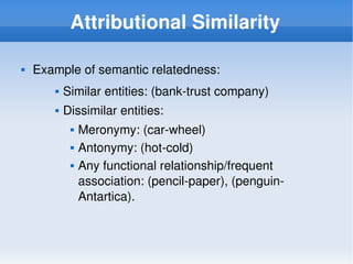 Semantic Relations
