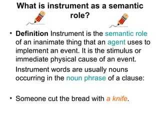 Semantic Roles | PPT