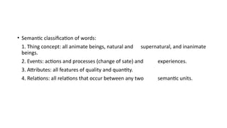 Understanding Semantic Roles and Sentence Structure in Linguistics | PPTX