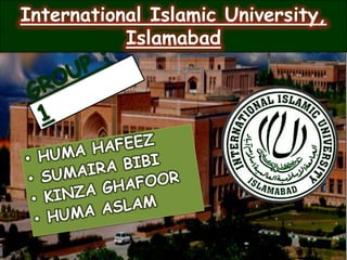 International Islamic University,
           Islamabad
 