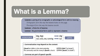 What is a Lemma?
 