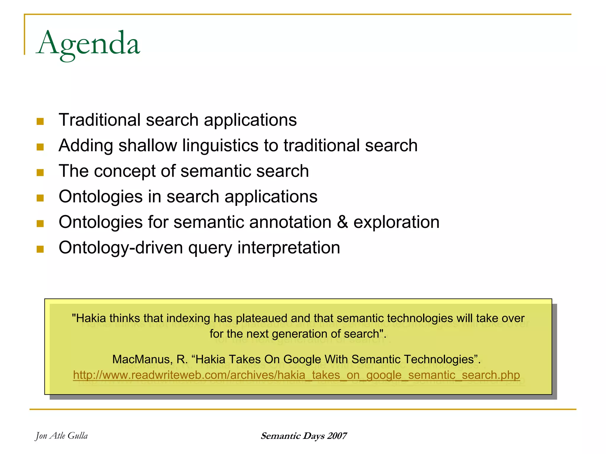 Semantics And Search