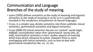 Semantics lecture 2 | PDF
