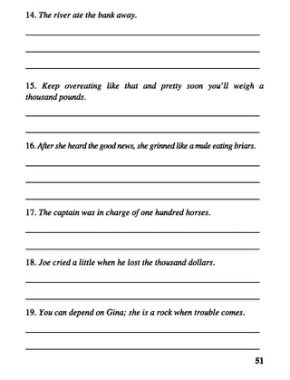 Semantics Session 1 Word meaning Exercises | PDF