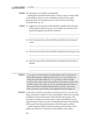 Semantics   session 4a sense properties