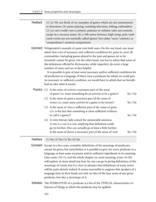 Semantics   session 4a sense properties