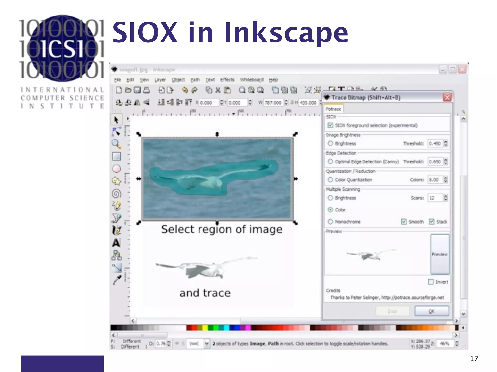 SIOX in Inkscape




                   17
 