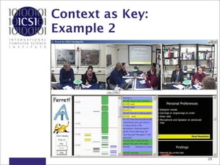Context as Key:
Example 2




                  29
 