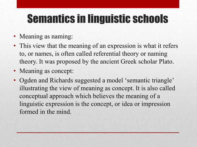 Semantics And Pragmatics PPT semantics-and-pragmatics-ppt