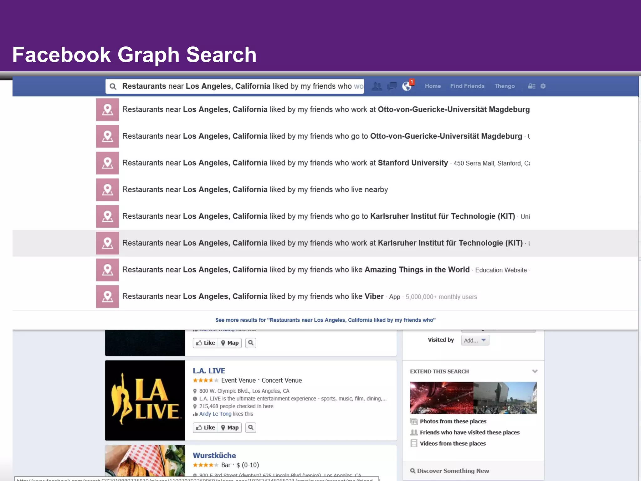 - 16 -
Facebook Graph Search
 