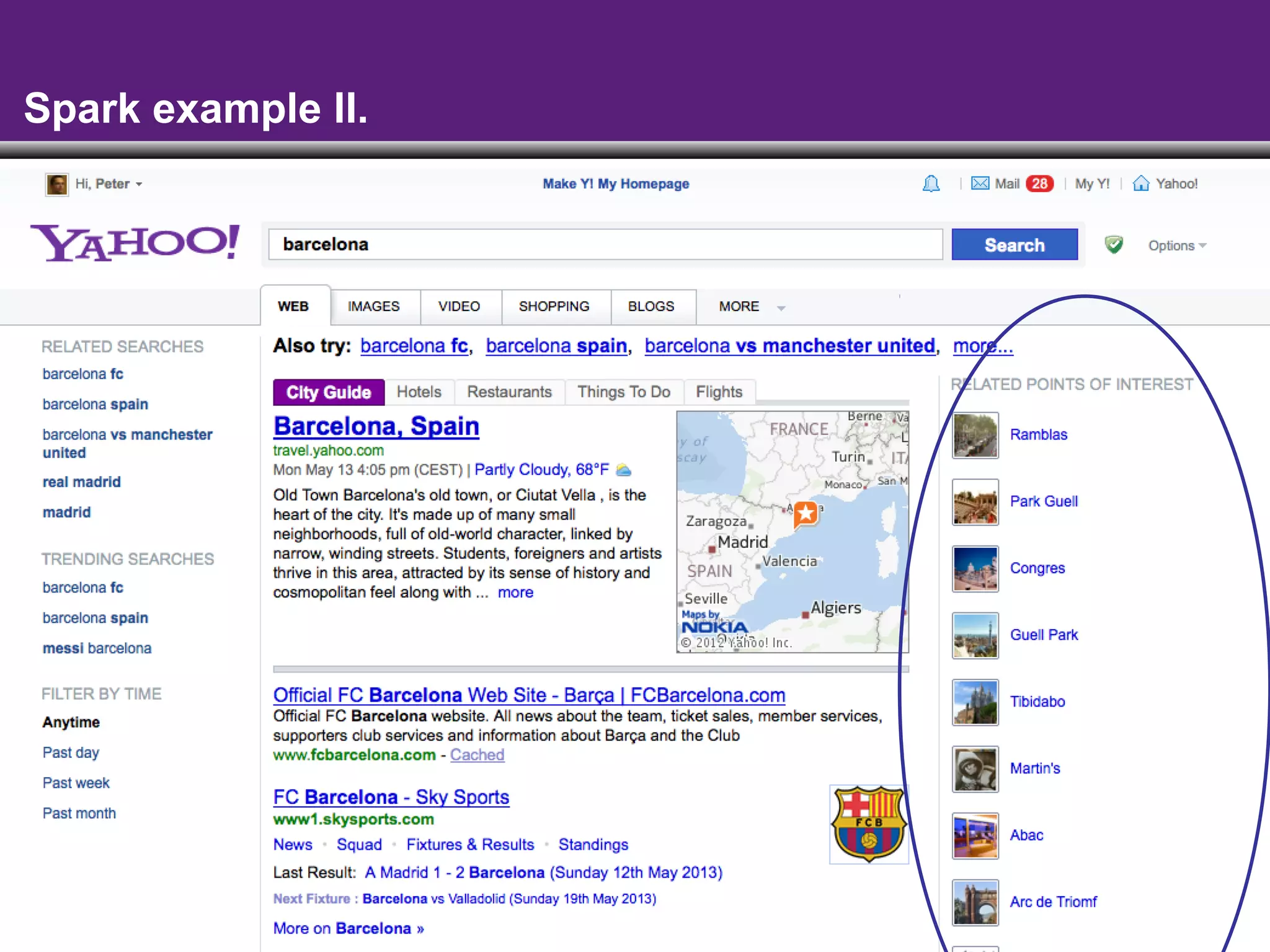 - 39 -
Spark example II.
 