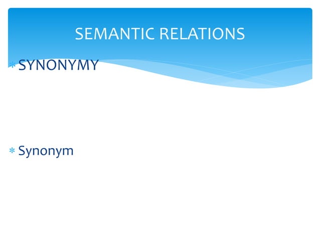 Semantics powerpoint | PPTX