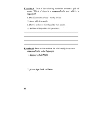 Semantics Session 1 Word meaning reading material | PDF