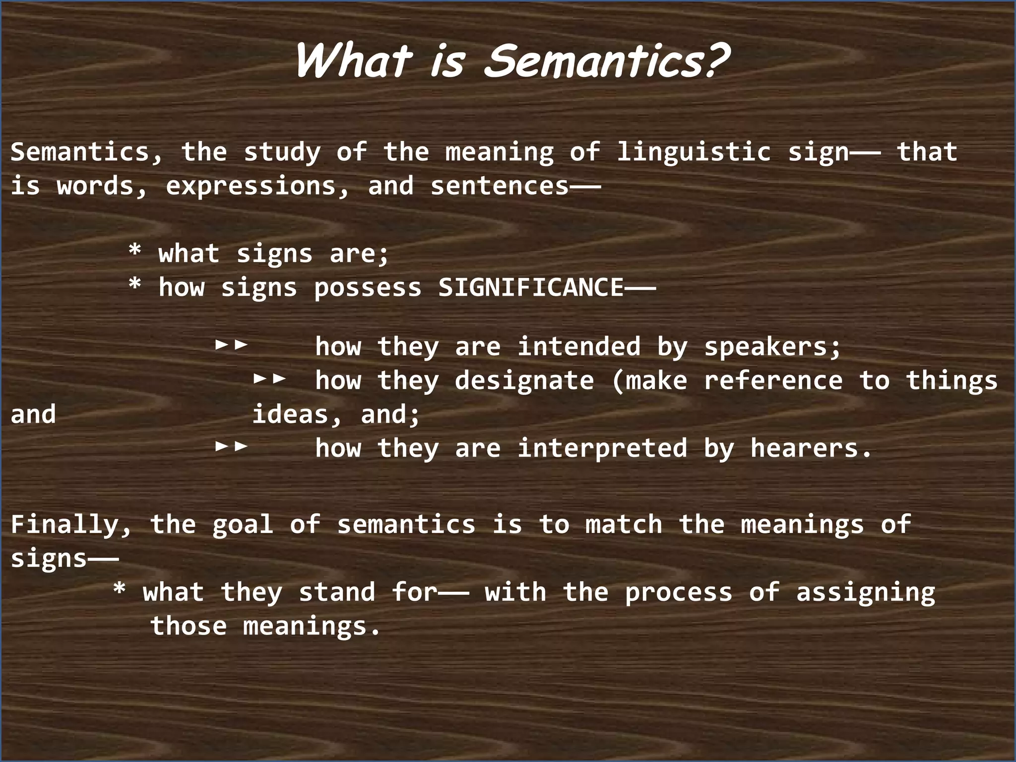 Semantics, Syntax | PPT