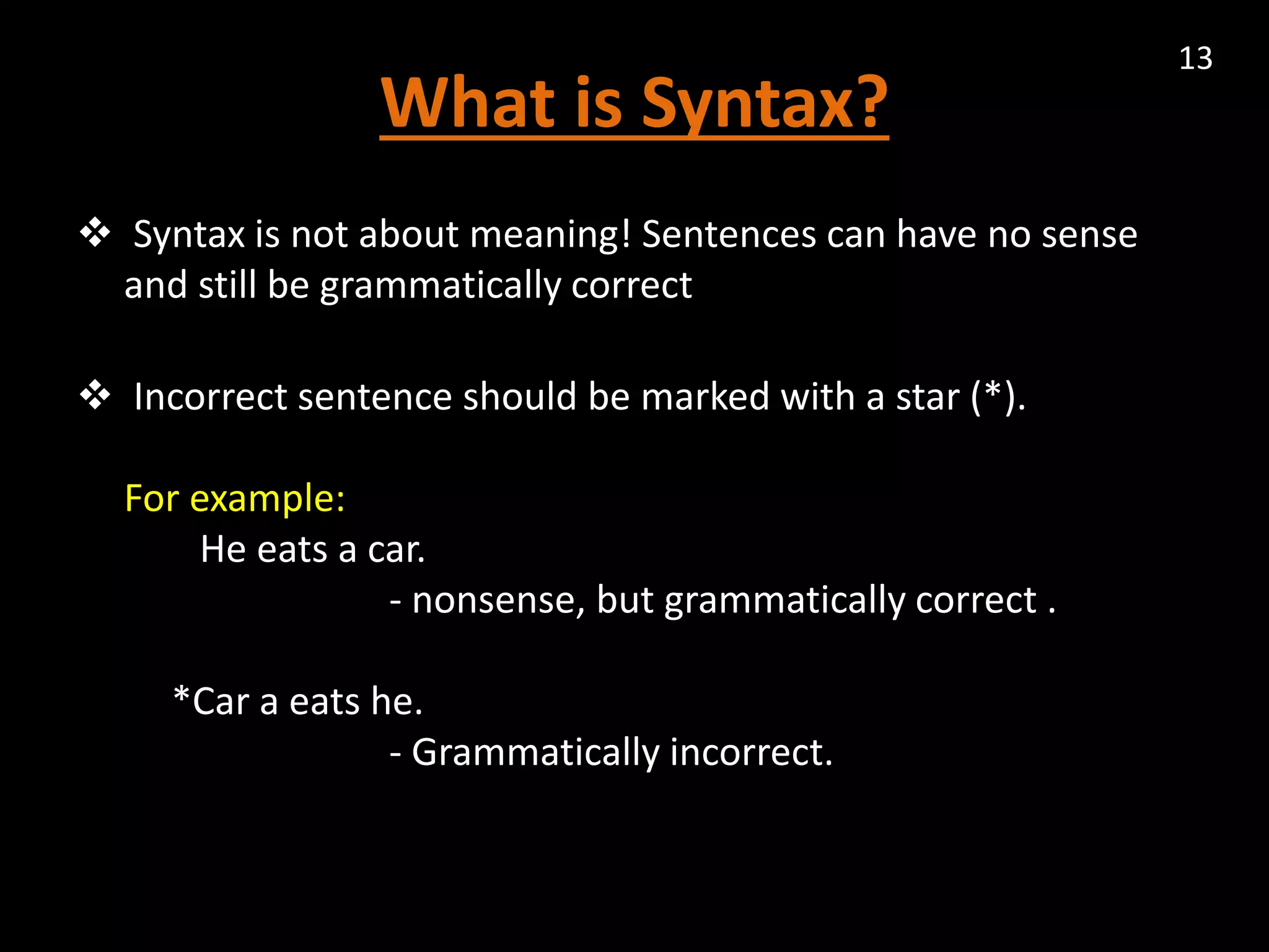 Syntax & Semantics | PPTX
