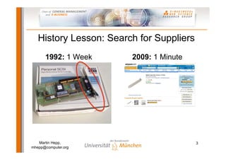 Semantic Web-based E-Commerce: The GoodRelations Ontology