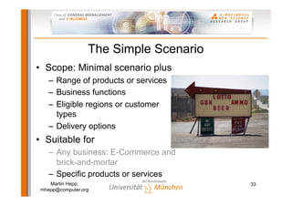 Semantic Web-based E-Commerce: The GoodRelations Ontology