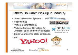 Semantic Web-based E-Commerce: The GoodRelations Ontology
