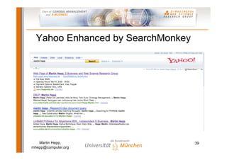 Semantic Web-based E-Commerce: The GoodRelations Ontology