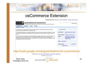 Semantic Web-based E-Commerce: The GoodRelations Ontology