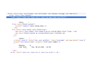 Basic views outputWrapper Element