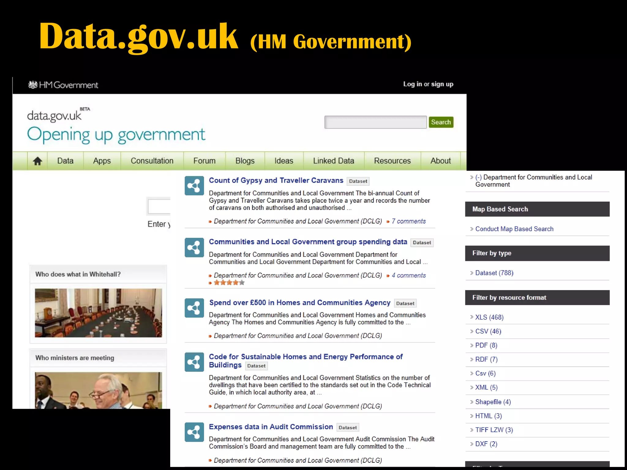 Data.gov.uk   (HM Government)
 