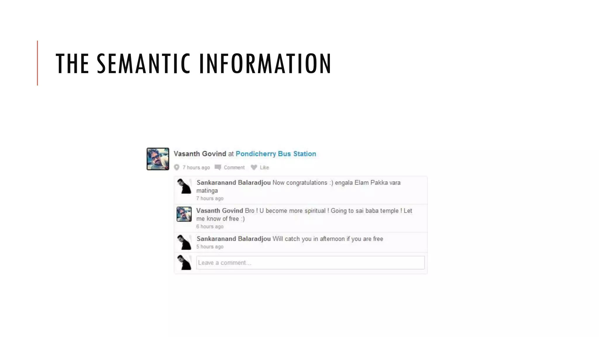 THE SEMANTIC INFORMATION
 