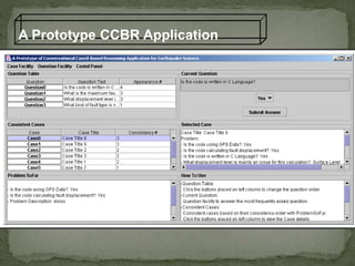 A Prototype CCBR Application
 