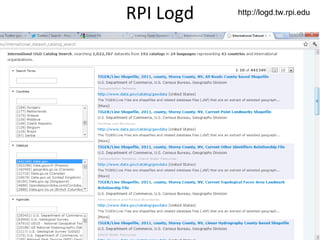 RPI Logd   http://logd.tw.rpi.edu
 