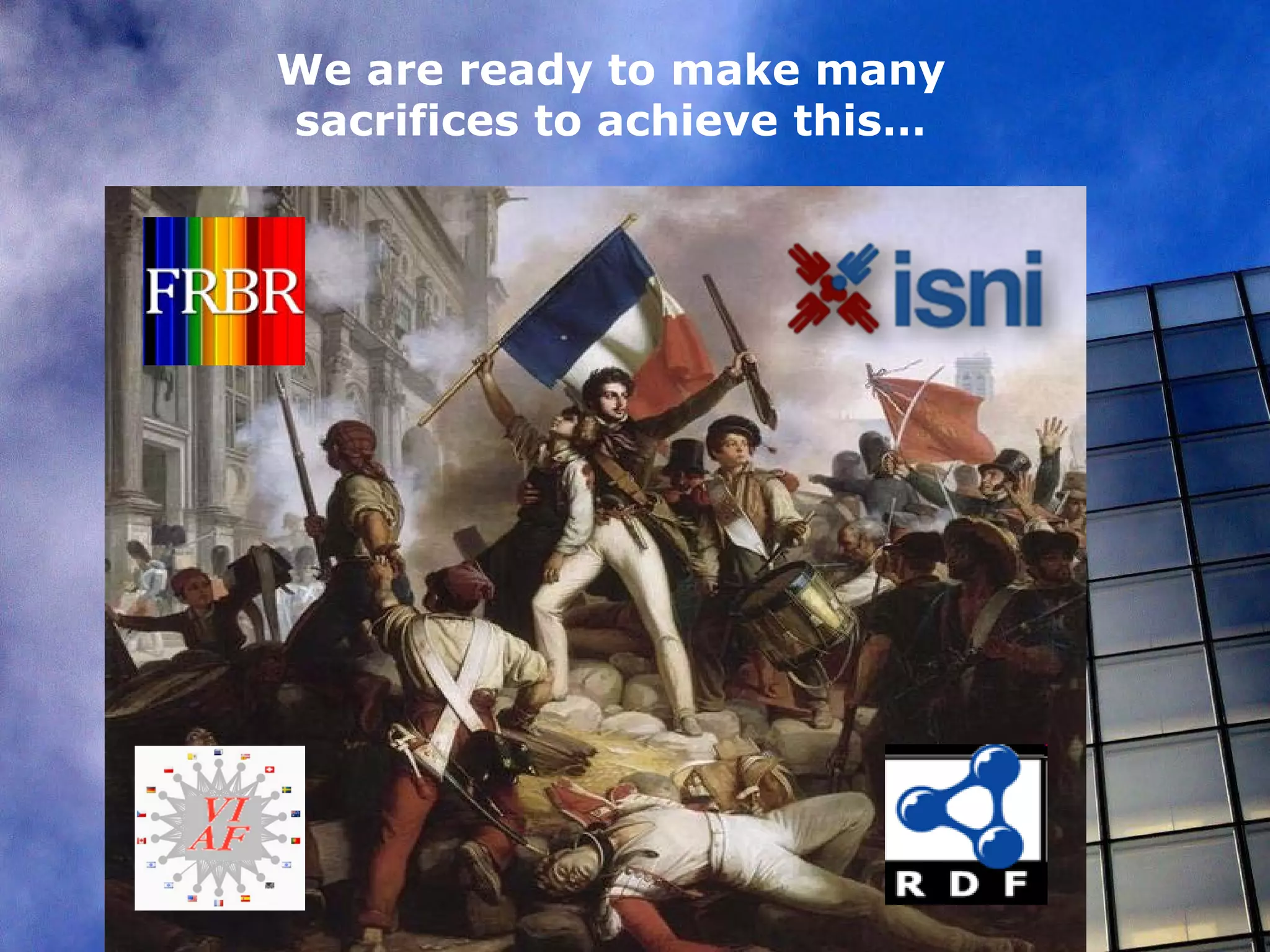 We are ready to make many
sacrifices to achieve this…
 