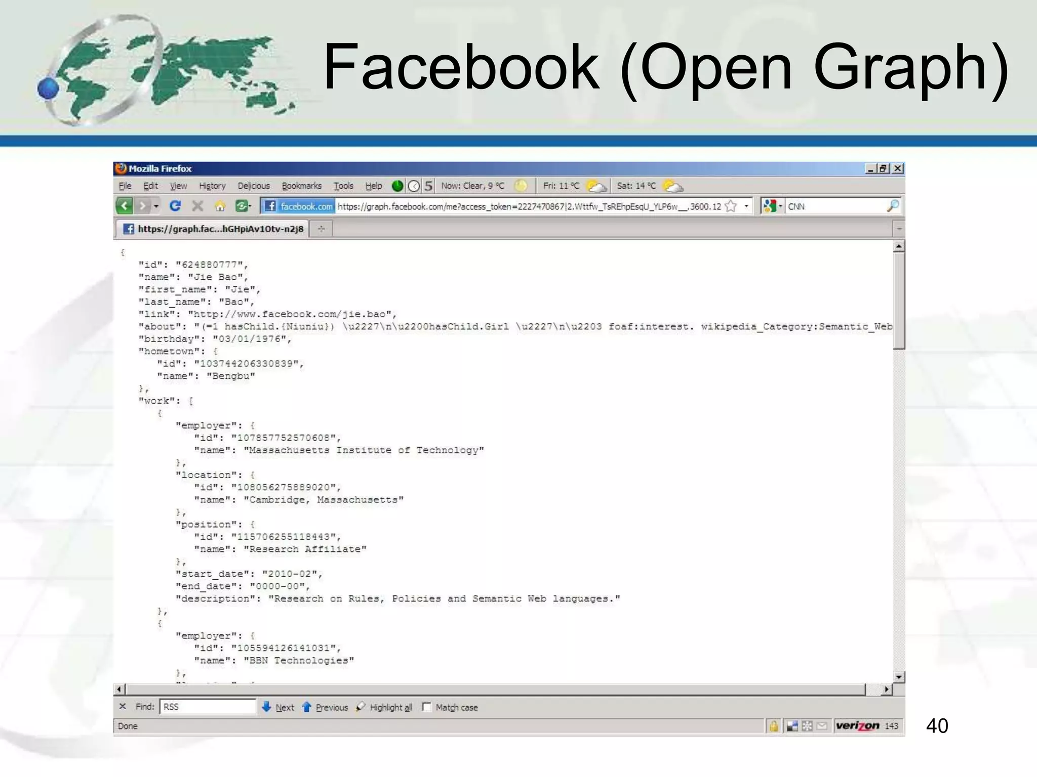 Facebook (Open Graph)
40
 