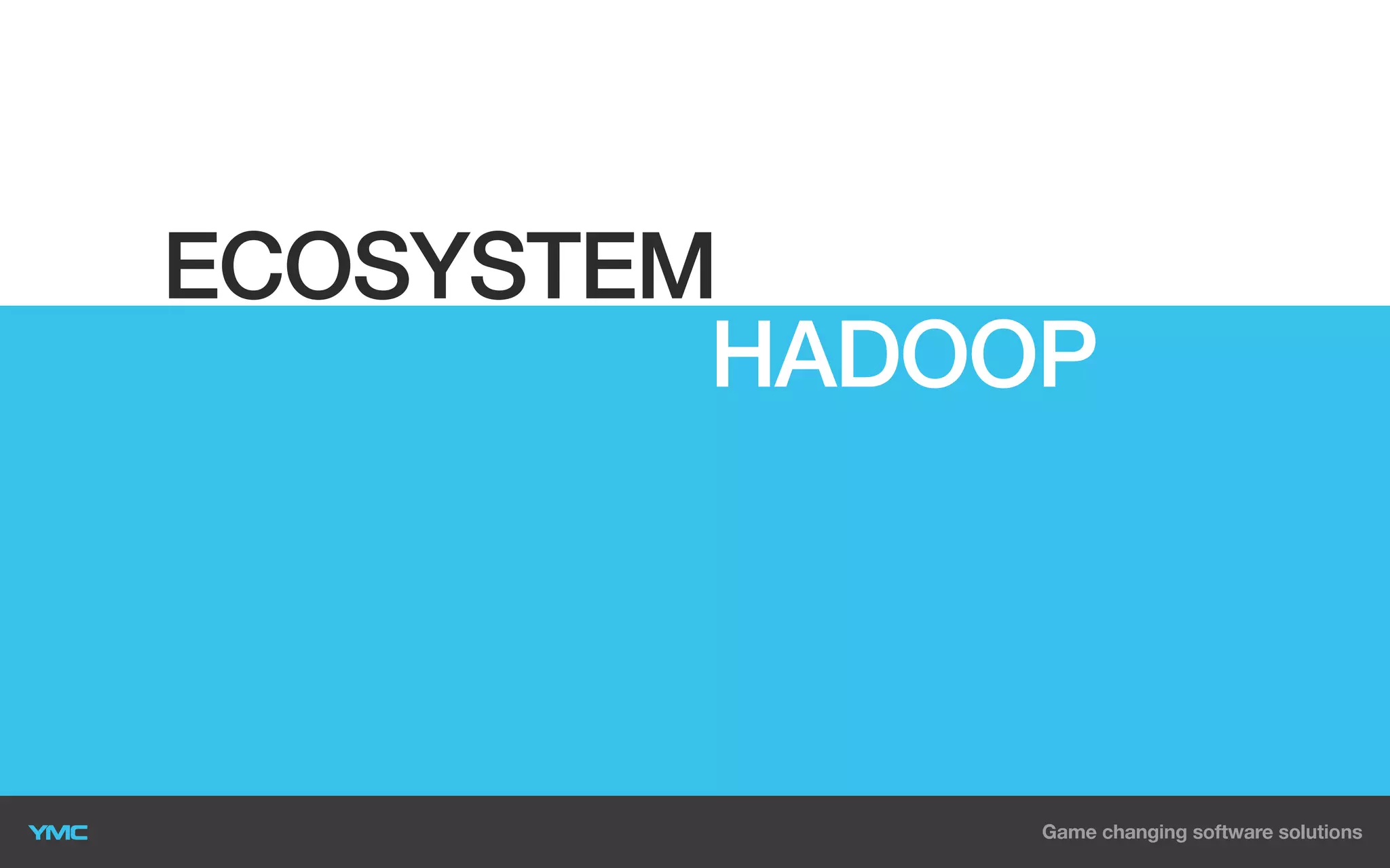 ECOSYSTEM
HADOOP

 